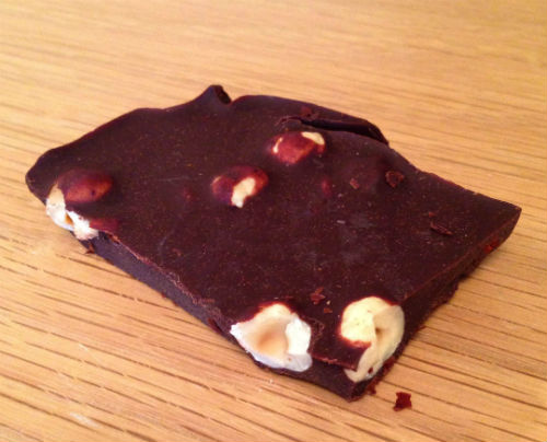 Zelfgemaakte rauwe chocolade van Biolicious Amsterdam